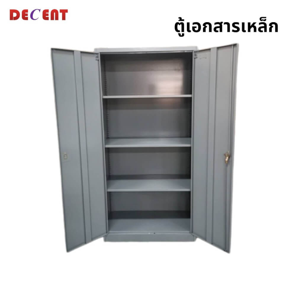 ตู้เอกสารเหล็กบานเปิด DECENT รุ่น FC-A18 สีเทา_2